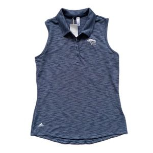 Adidas Space Dye Torrey Pines Sleeveless Golf Shirt Size Medium NWT
